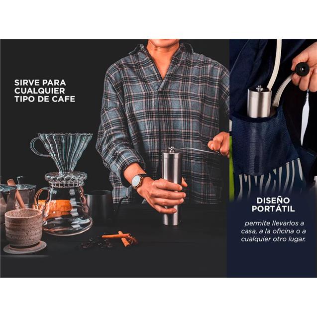 Molinillo Gadnic 40grs Manual Inoxidable (GRINDER3) - Imagen 3