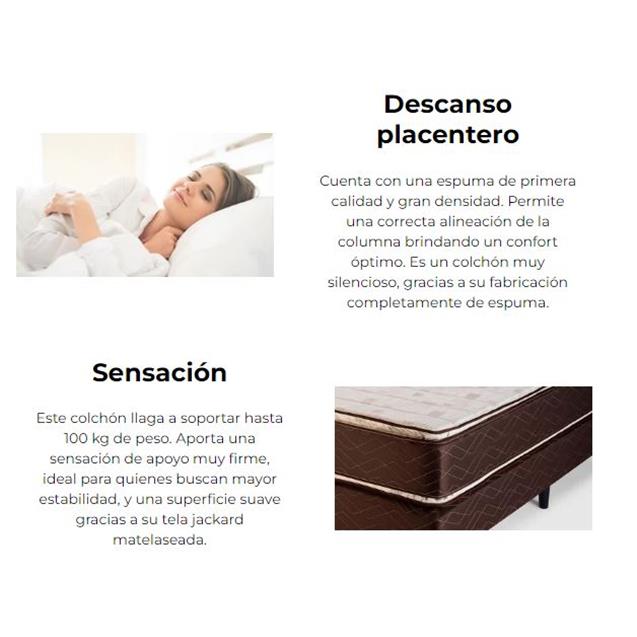 Conjunto Gani Golden Flex Firme 3.0 140x190 (G1) - Imagen 4