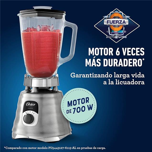 Licuadora Oster 1.25 lts Cromado (4655) - Imagen 2