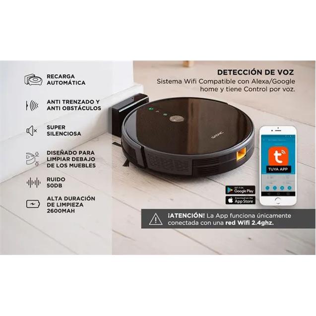 Aspiradora Gadnic Clean Duo Trapeadora Robot Negra (Z9600) - Imagen 4