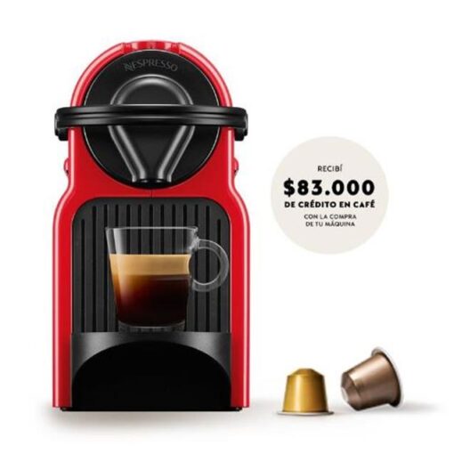 Cafetera Nespresso Inissia Red 0.7 Lts