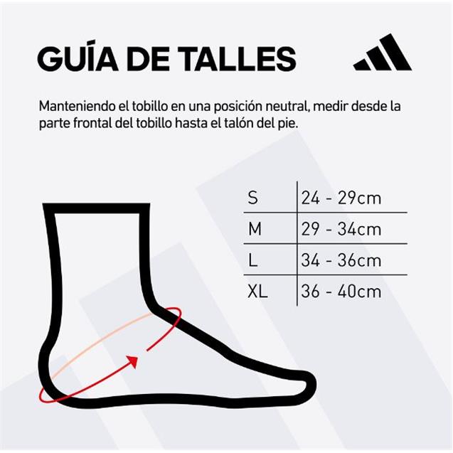 Tobillera Adidas T. L 34/36 Cm (ADSU12413WH) - Imagen 5