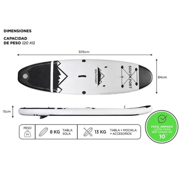 Tabla Stand Up Gadnic Bertha Inflable (PBOARD01) - Imagen 2