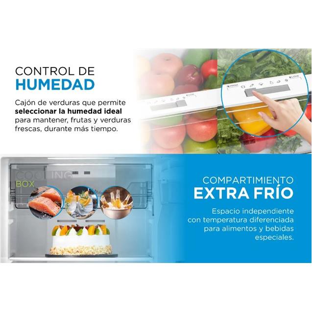 Heladera Midea No Frost Inverter 340 Lts C/Dispenser Gris (MDRT489) - Imagen 5