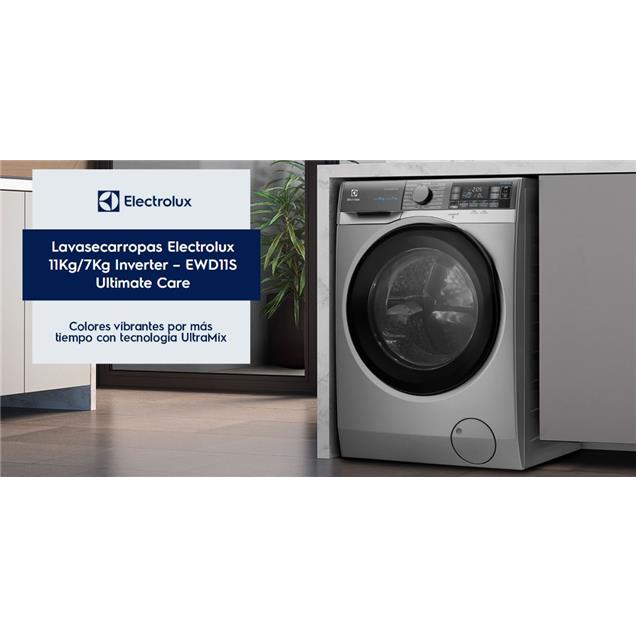 Lavasecarropas Electrolux 11/7 Kg Inverter Silver (EWD11S) - Imagen 6