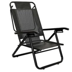 REPOSERA DESCANSAR 80052 XL BLACK 1 1/4" 5 POSIC. ALUM.  130 KG, BAJA NEGRO