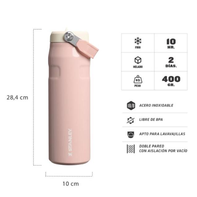Botella Stanley Aerolight Flipstraw 710ml Peach Whip Gloss (10-11283-405) - Imagen 4