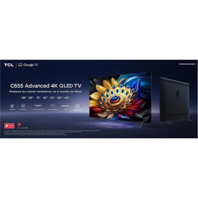 Smart Tv TCL 65" Google Tv Qled Pro Uhd (65C655A-F) - Imagen 9