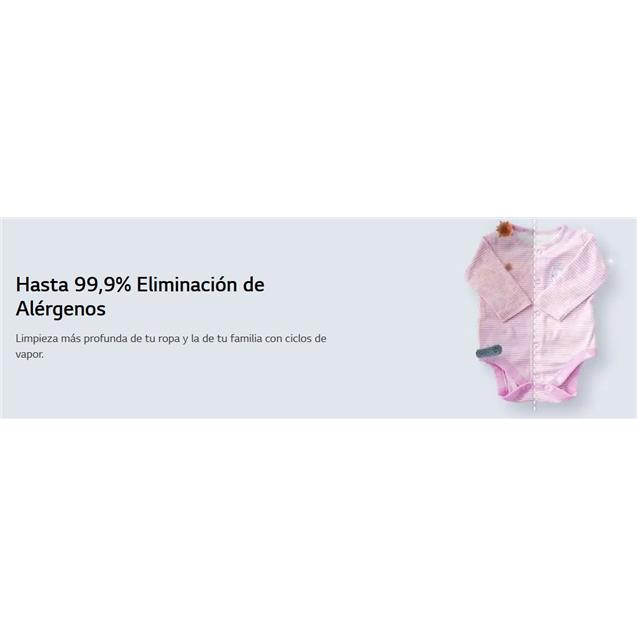 Lavarropas LG Inverter Direct Drive C/F 8kg 1200 Rpm Blanco (WM80GW) - Imagen 5