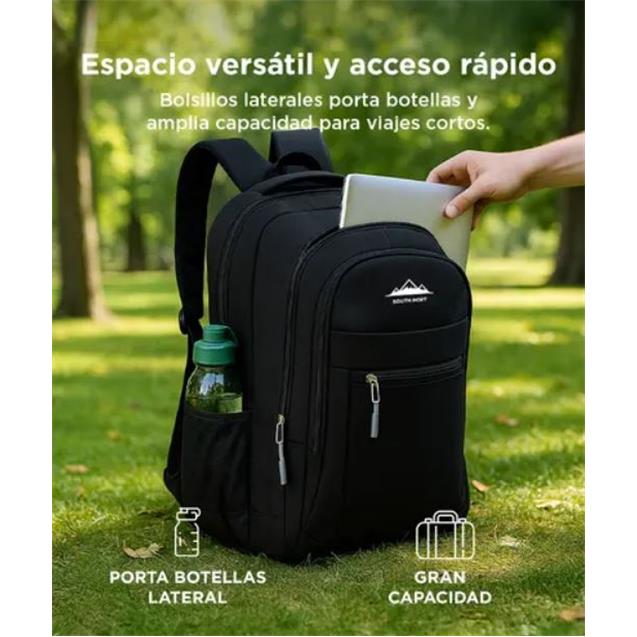 Mochila Gadnic South Port c/Usb Black (MOCH0561) - Imagen 2