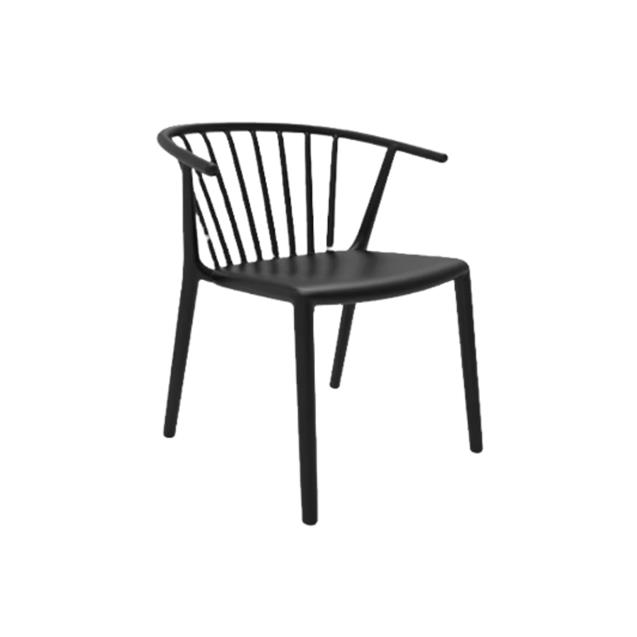 Silla Ego Design Polipropileno Negro (251815890)