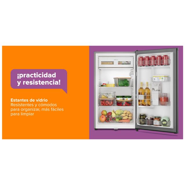 Heladera Gafa Minibar C/Freezer 90 Lts Plateada (HGFM90P) - Imagen 9