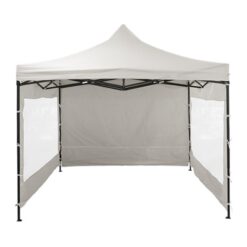 Gazebo Utile 3x3 Mts Plegable C/Paredes Poliester Oxford 800d Blanco (UT1206BP 16893)