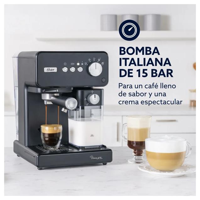 Cafetera Oster Express 15 Bares Black (EM6604BAR) - Imagen 5
