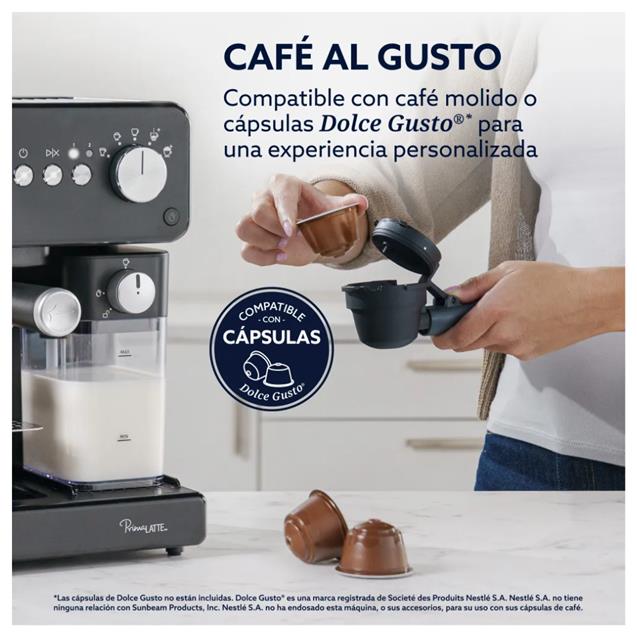 Cafetera Oster Express 15 Bares Black (EM6604BAR) - Imagen 7
