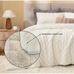 Alternative view of Acolchado Nordico Luxury Embossed Twin Natural 170x230 C/Fundas De Almohadas
