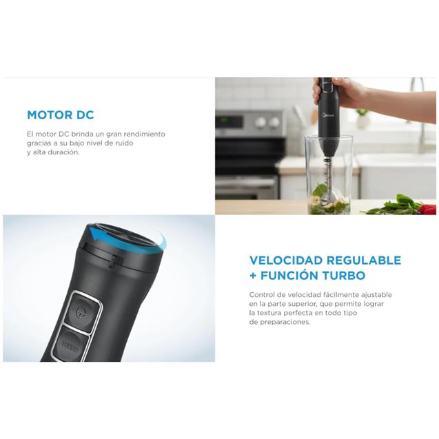 Mixer Midea 600w Negro (B6B1AR1) - Imagen 7