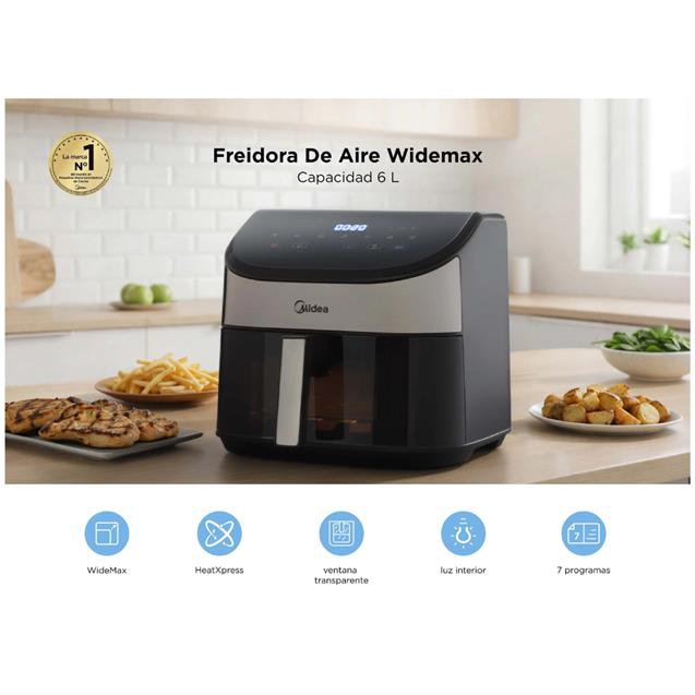 Freidora Midea Digital 6 l Negro (DW60BAR1) - Imagen 7