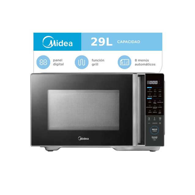 Microondas Midea 29 Lts Grill Gris (EG128GAR1) - Imagen 4