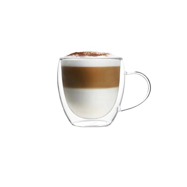 Taza Crystal Rock Doble Vidrio Con Asa 250 Ml (57917151) - Imagen 2
