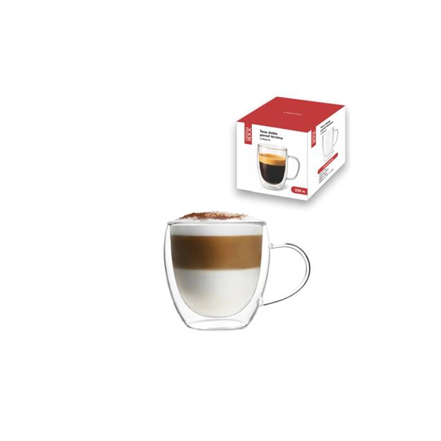 Taza Crystal Rock Doble Vidrio Con Asa 150 ML (57917150) - Imagen 3