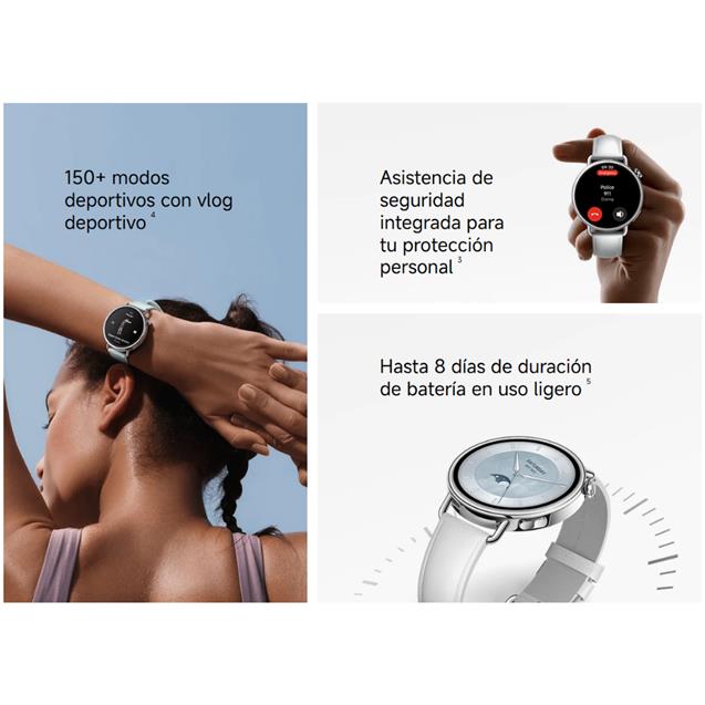 Smartwatch Xiaomi S4 41mm Leather White (BHR07VUGL) - Imagen 6