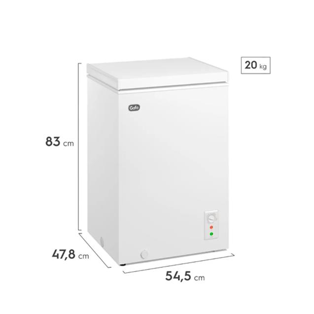 Freezer Gafa 100 Lts 1 Puerta Blanco (FGHF101BS) - Imagen 6
