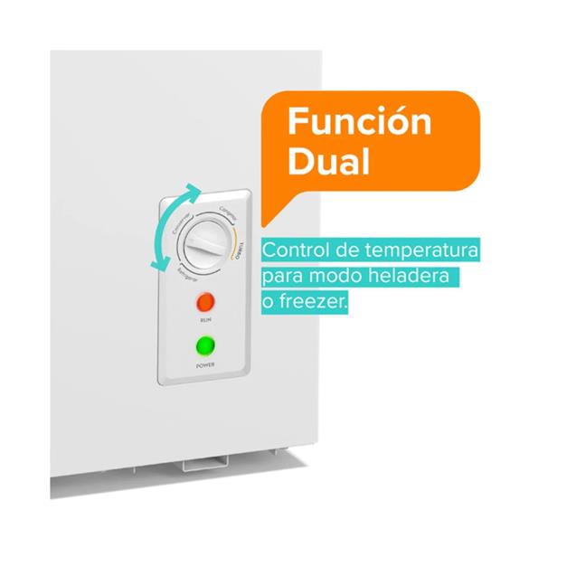 Freezer Gafa 100 Lts 1 Puerta Blanco (FGHF101BS) - Imagen 7