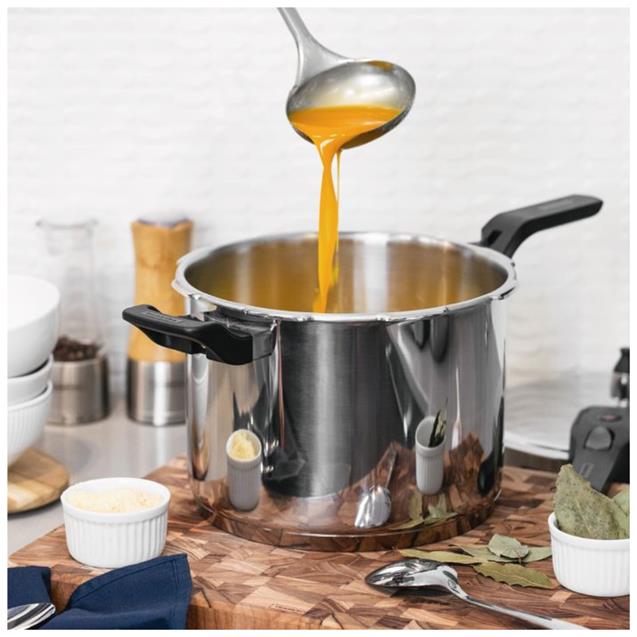 Olla Tramontina Brava Presion Acero Inoxidable 22cm 6 Lts (62416-220) - Imagen 5