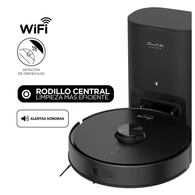 Aspiradora Robot Smart-tek Ava Ultra Wifi Base Intelig. 3 en 1 - Imagen 3
