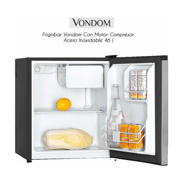 Heladera Frigobar Vondom 46 lts Acero Inoxidable (RFG148A) - Imagen 3