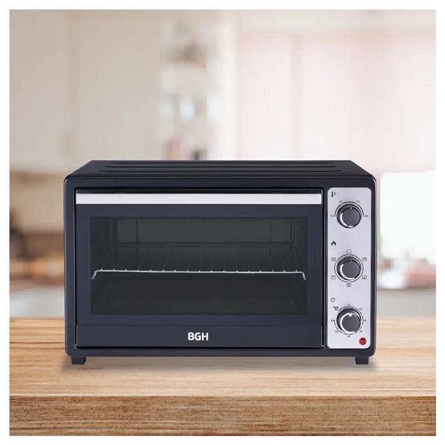 Horno Eléctrico Bgh Duo Antiadherente C/Convecc. 55 Lts 2000w Negro (BHE55M25I) - Imagen 4