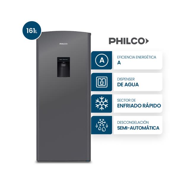 Heladera Philco con Dispenser Plata 185 Lts (PHSD179PD2) - Imagen 2