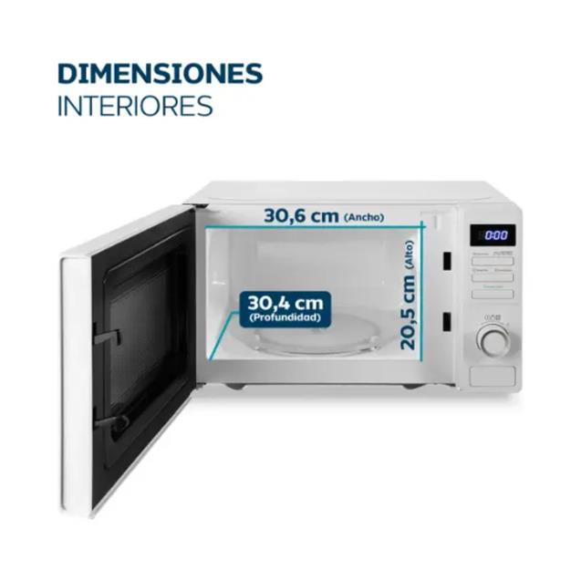 Microondas Philco Digital 20 Lts Blanco (PHDW20UAN) - Imagen 2