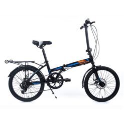 Bici Raleigh Binralstr Straight Plegable 6v R20 Negro/Azul/Naranja **