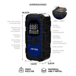 Alternative view of Arrancador Batería + Inflador Gadnic Av000420 12v -150psi (8000MAH)
