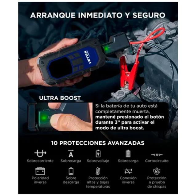 Arrancador Batería + Inflador Gadnic Av000420 12v -150psi (8000MAH) - Imagen 6