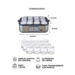 Alternative view of Yogurtera Gadnic 12 Frascos x 180 Ml (YOUGUR05)