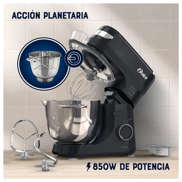 Batidora De Pie Oster 850w 4Lts Negro (FPSTSMPL2B) - Imagen 7