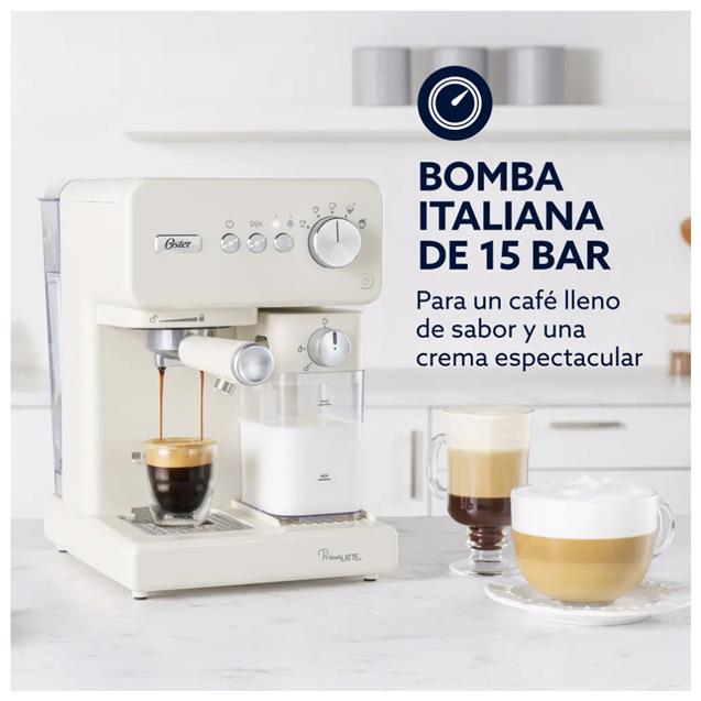 Cafetera Oster Express 15 Bares Blanco (EM6604WAR) - Imagen 3