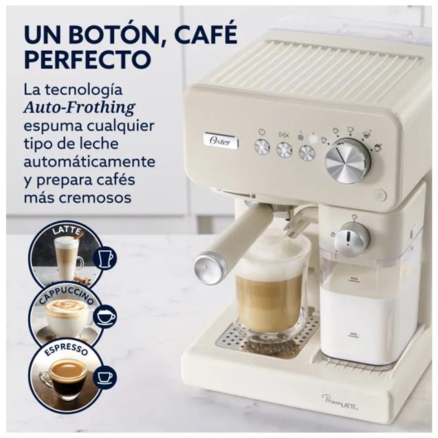 Cafetera Oster Express 15 Bares Blanco (EM6604WAR) - Imagen 4