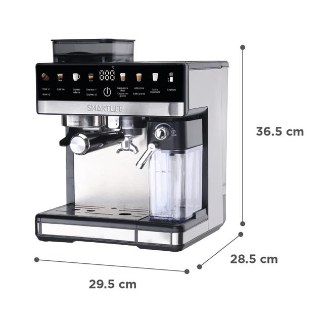 Cafetera Expresso SmartLife Digital Molinillo Lech (ECGDM5750) - Imagen 10