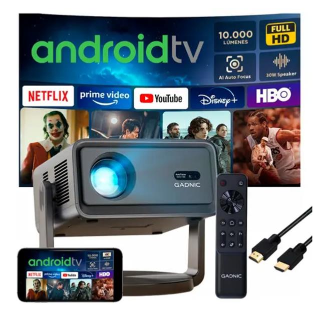 Proyector Gadnic Full HD 10.000 Lumens Android 12 (PROJ330W) - Imagen 7