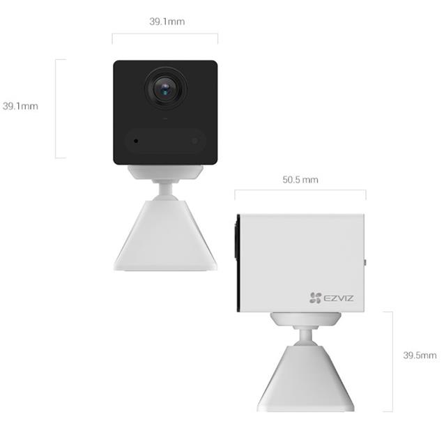 Cámara Ezviz CB2 2.8mm 1080p Interior Wifi Negro (R100-2D2WF-BK) - Imagen 3