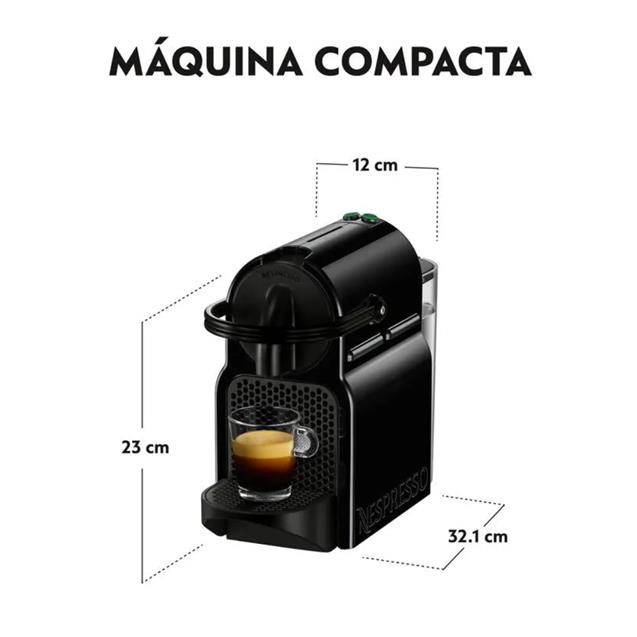 Cafetera Nespresso Inissia Black (D40-AR-BK-NE5-IMPO) - Imagen 7
