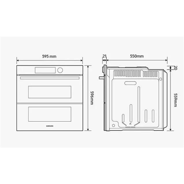 Horno Samsung Dual Cook Flex Wifi 76 Lts Wifi (NV7B5745TAK) - Imagen 4
