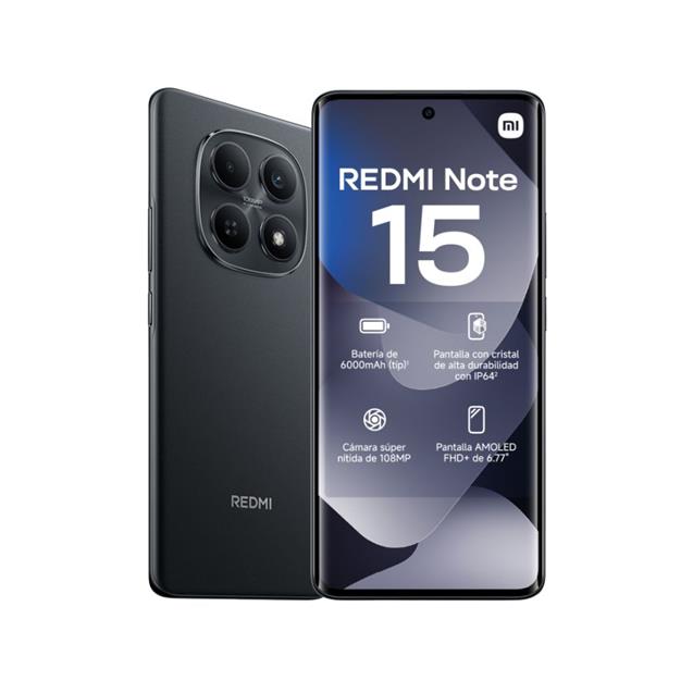 Celular Xiaomi Redmi Note 15 8 GB 256 GB Negro (MZB0NJJAR) - Imagen 2