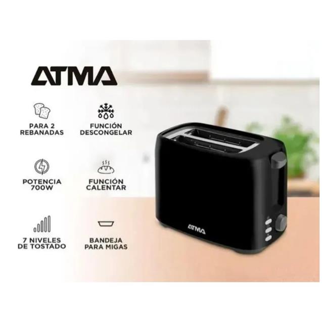 Tostadora Philco 2 Bahias 700w Negro (TO20BPN) - Imagen 2