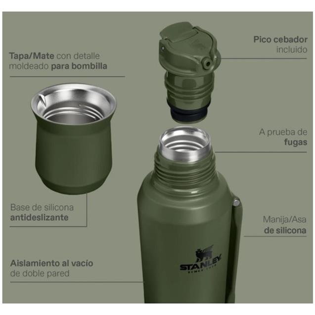 Termo Stanley Ideal Mate System 1.2 Lt Hammertone Frost (10-20725-034) - Imagen 5