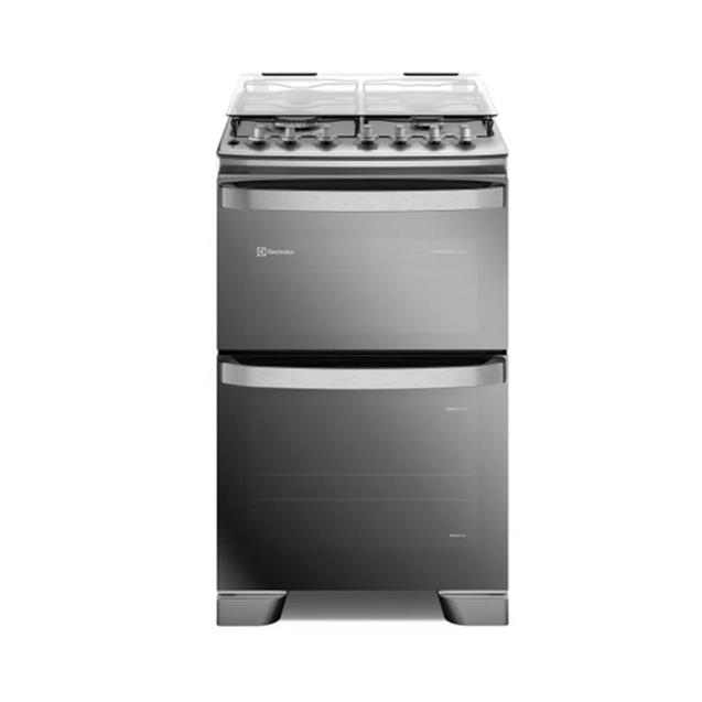Cocina a Gas Electrolux Doble Horno Eléctrico/Gas 56 cm Inox (F4EDM)